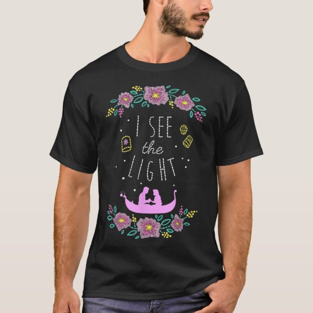 Disney Tangled I See The Light Stitched Style  T-Shirt (Front)