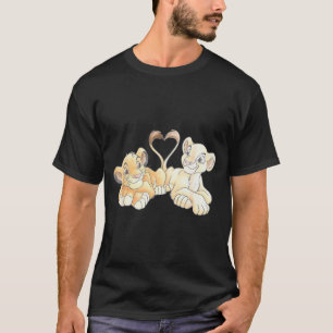 Disney The Lion King Simba And Nala Hearts Valenti T-Shirt