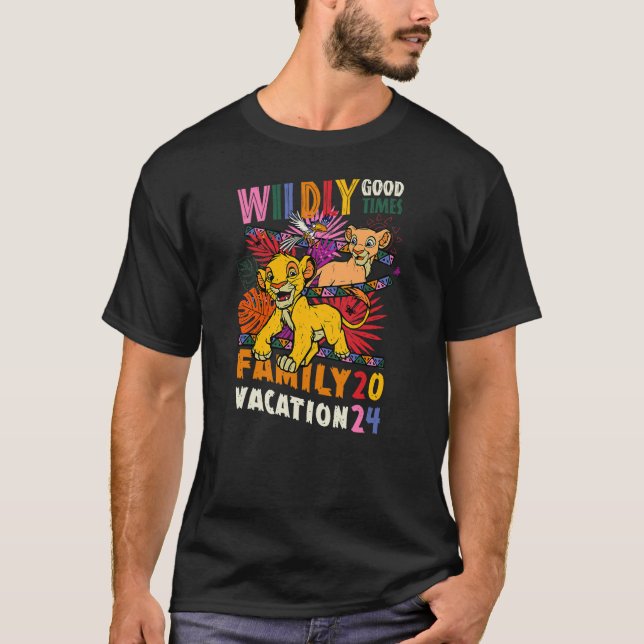 Disney The Lion King Wildly Good Times Family Vaca T-Shirt (Front)