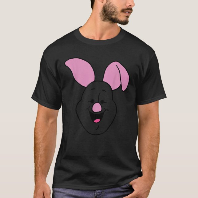 Disney Winnie The Pooh Piglet Large Face  T-Shirt (Front)