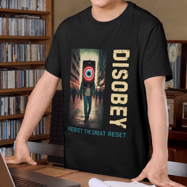 Disobey The Great Reset Tee Dystopian Cyberpunk (Creator Uploaded)