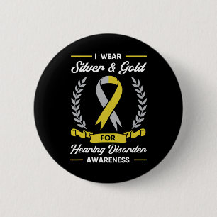 Disorder Awareness Deaf Aid Implant Asl 6 Cm Round Badge