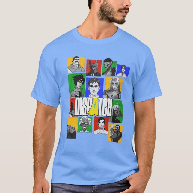 Dispatch game collage retro T-Shirt (Front)
