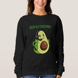 Dispatchcado 911 Operator Thin Gold Yellow Line D Sweatshirt