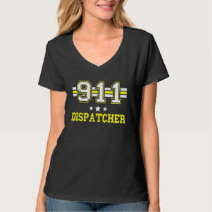 Dispatcher 911 Operator Thin Yellow Line Dispatch T-Shirt