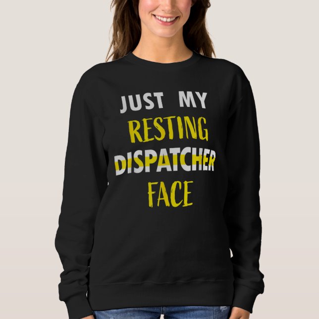 Dispatcher 911 Operator Thin Yellow Line Love Disp Sweatshirt (Front)