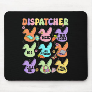 Dispatcher Easter Cute Bunny Coquette Cowgirl East Mouse Pad