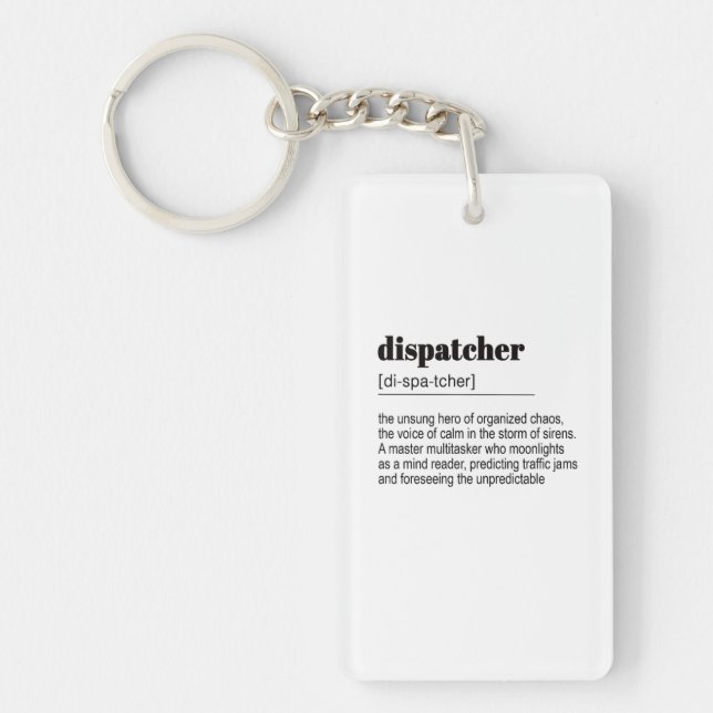 Dispatcher Gift, Police Key Ring (Front)