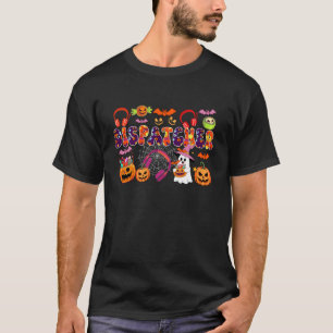 Dispatcher Halloween Boo Carved Pumpkins Funny Job T-Shirt