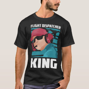 Dispatcher King Gold  Thin Yellow Line Flight Disp T-Shirt