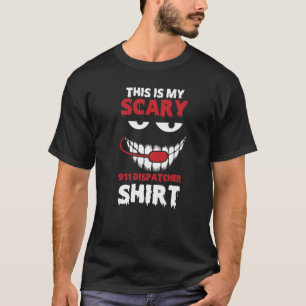 Dispatcher Lazy Halloween Costume Scary 911 Opera T-Shirt