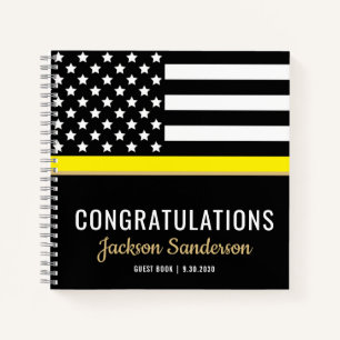 Dispatcher Retirement Party Thin Yellow Line Notebook