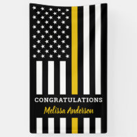 Dispatcher Thin Gold Line Flag Retirement Party