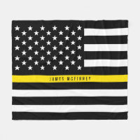 Dispatcher Thin Yellow Line Flag Monogram Med