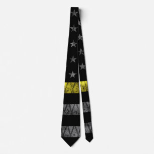 Dispatcher Thin Yellow Line Flag Tie