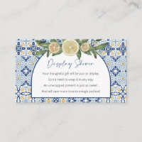 Display Baby Shower, Unwrapped Italian Theme Mini 