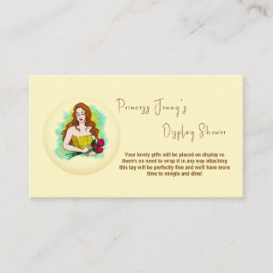 Display Gifts Bridal Shower Enclosure Card