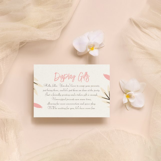 Display Gifts Enclosure Card (Bridal Shower Enclosure Card)