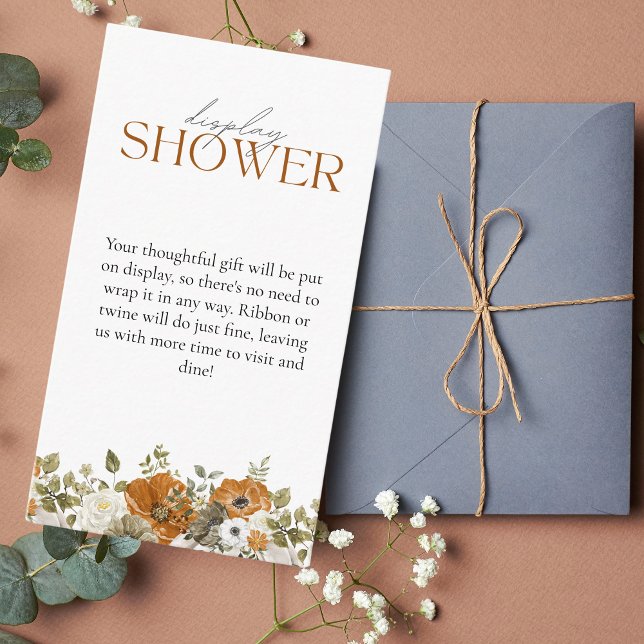 Display Shower Fall in Love Bridal Shower Enclosure Card (Creator Uploaded)
