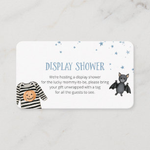 Display Shower Halloween Baby Shower Enclosure Card