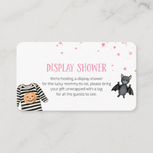 Display Shower Halloween Baby Shower Enclosure Card