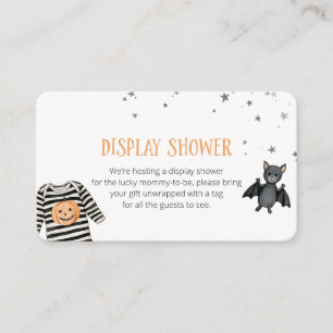 Display Shower Halloween Baby Shower Enclosure Card