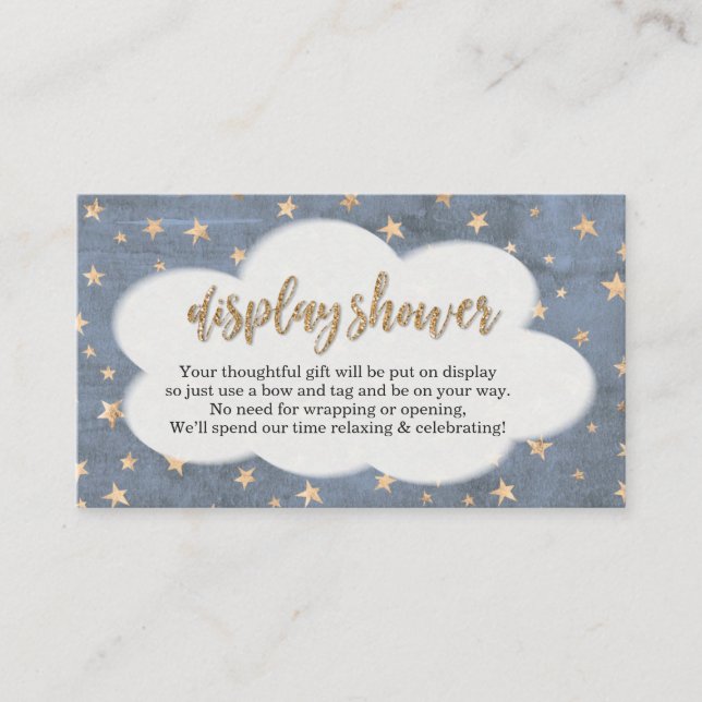 Display Shower Insert - Boy Baby Shower Invitation (Front)