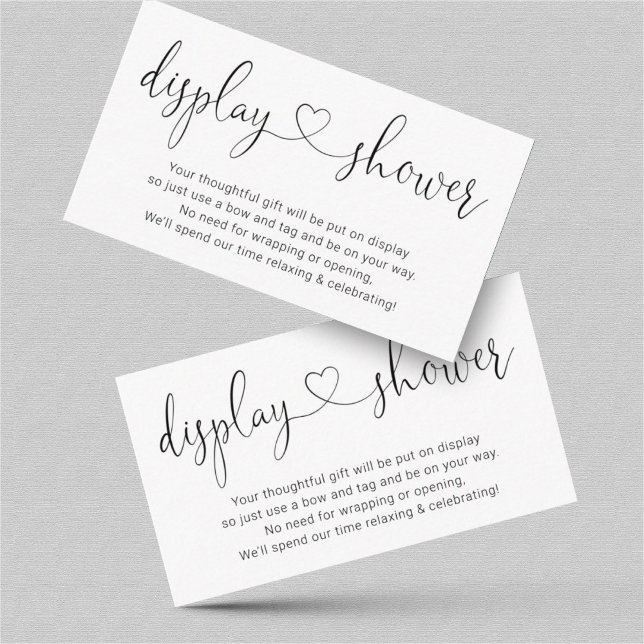 Display Shower Insert for Invitation - Simple (Creator Uploaded)