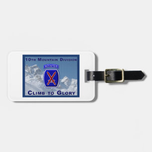 Display your pride in our Army's 10th Mountain Div Luggage Tag