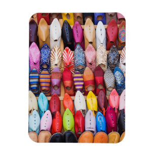 Displayed shoes in a shop in the souks magnet