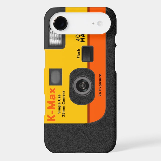 Disposable Camera - I6 Orange Case-Mate iPhone Case (Back)