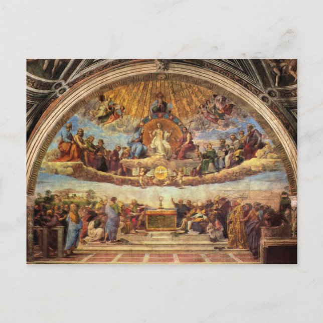 Disputation of the Eucharist Postcard (Front)