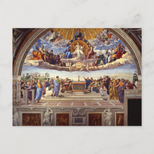 Disputation of the Holy Sacrament by Raphael Postcard