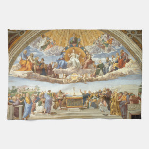 Disputation of the Holy Sacrament, Raphael Sanzio Tea Towel