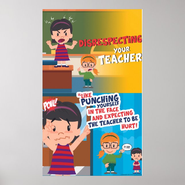 Disrespect is Never Cool (Matte) Poster (Front)