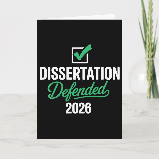 Dissertation Defended 2026 For Phd Edd Doctorate G Card (Front)