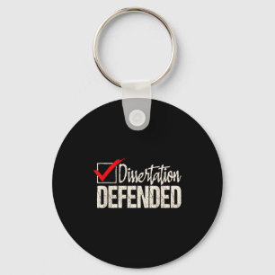 Dissertation defended - phd graduate ph.d. key ring