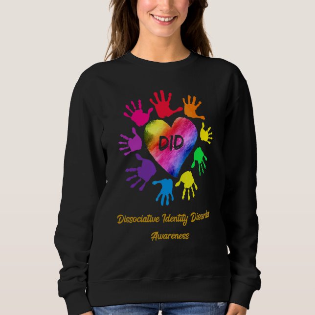 Dissociative Identity Disorder Awareness Hands Sweatshirt (Front)