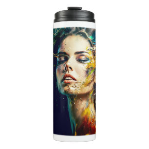 Dissolving Woman Thermal Tumbler