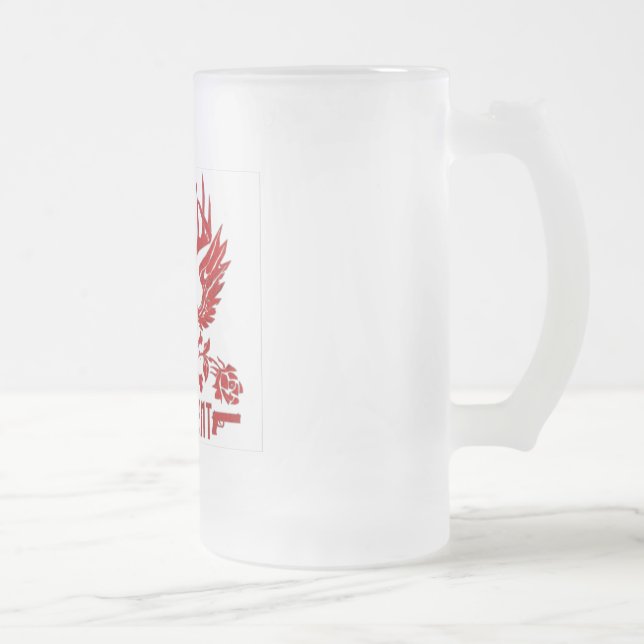 Dissonant Frosted Beer Goblet Frosted Glass Beer Mug (Right)