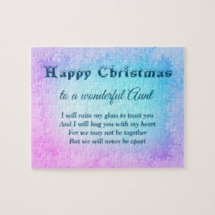 Distance Happy Christmas Aunt Jigsaw Puzzle