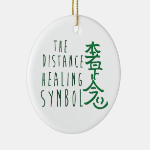 Distance Healing Reiki Symbol Ceramic Tree Decoration
