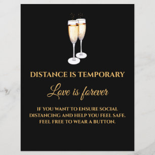 Distance is Temporary Love is forever flyer