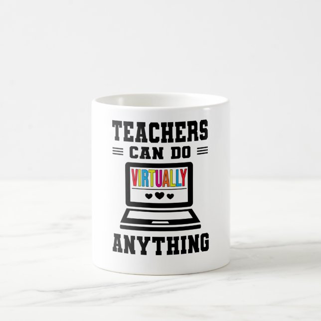 Distance Learning Teacher School Classroom Laptop Coffee Mug (Center)
