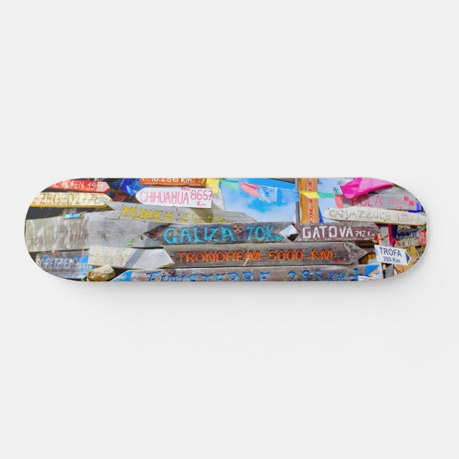 Distance sign skateboard (Horz)