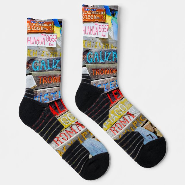 Distance sign socks (Right)