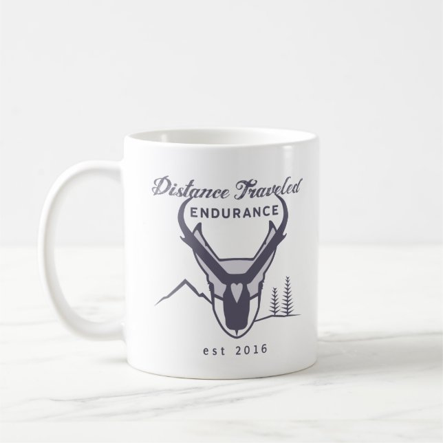 Distance Travelled Endurance Coffee Mug (Left)