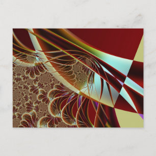 Distant Angle To Trap Fractal Art Postcard
