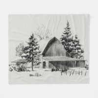 Distant Barn Sketch II