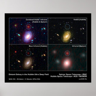 Distant Galaxy in the Hubble Ultra Deep Field Poster